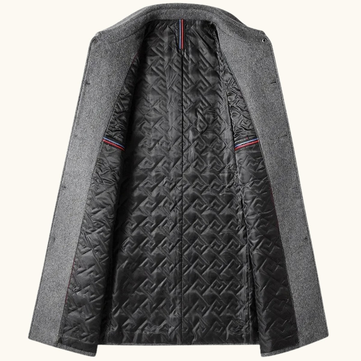 Jackson | Men's Wool Blend Tailored Coat, Longline Autumn Coat | The Dress Cellar
