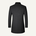 Jackson | Men's Wool Blend Tailored Coat, Longline Autumn Coat | The Dress Cellar