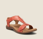 Jade | Orthopedic Vegan Leather Sandals - Orange