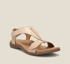 Jade | Orthopedic Vegan Leather Sandals - Beige