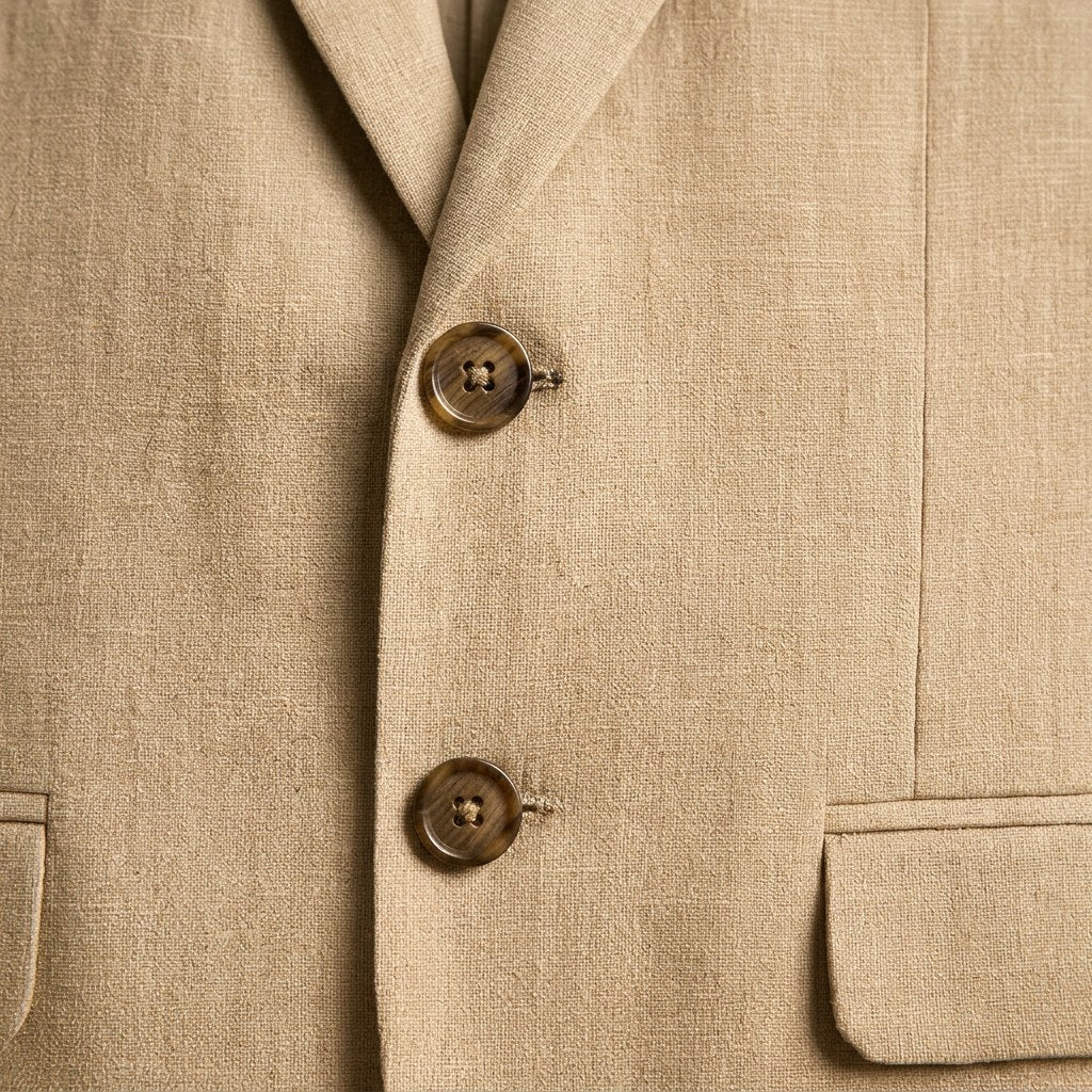 Jacob | Men's Slim-Fit Two-Piece Linen Suit – Elegant Suit | The Dress Cellar