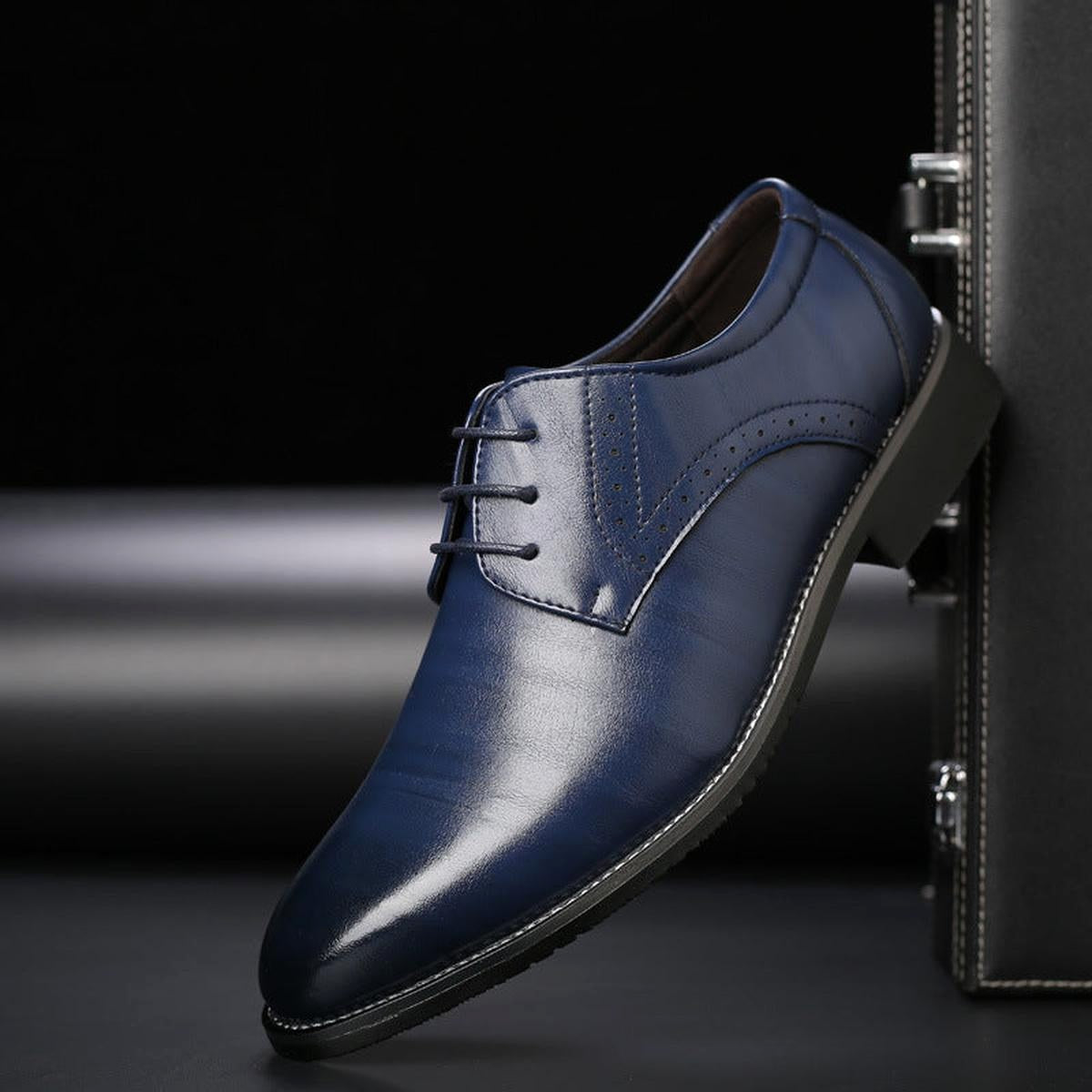 Jerry | Men's Classic Lace-Up Leather Shoes, Formal Oxford Shoes | The Dress Cellar