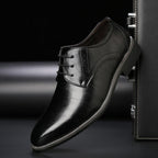 Jerry | Men's Classic Lace-Up Leather Shoes, Formal Oxford Shoes | The Dress Cellar