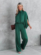 Jane | Women's Emerald Green Two-Piece Set - image 1