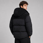 Jared | Men's Oversized Padded Puffer Jacket, Hooded Winter Coat | The Dress Cellar | Khaki
