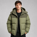 Jared | Men's Oversized Padded Puffer Jacket, Hooded Winter Coat | The Dress Cellar