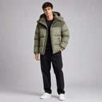 Jared | Men's Oversized Padded Puffer Jacket, Hooded Winter Coat | The Dress Cellar