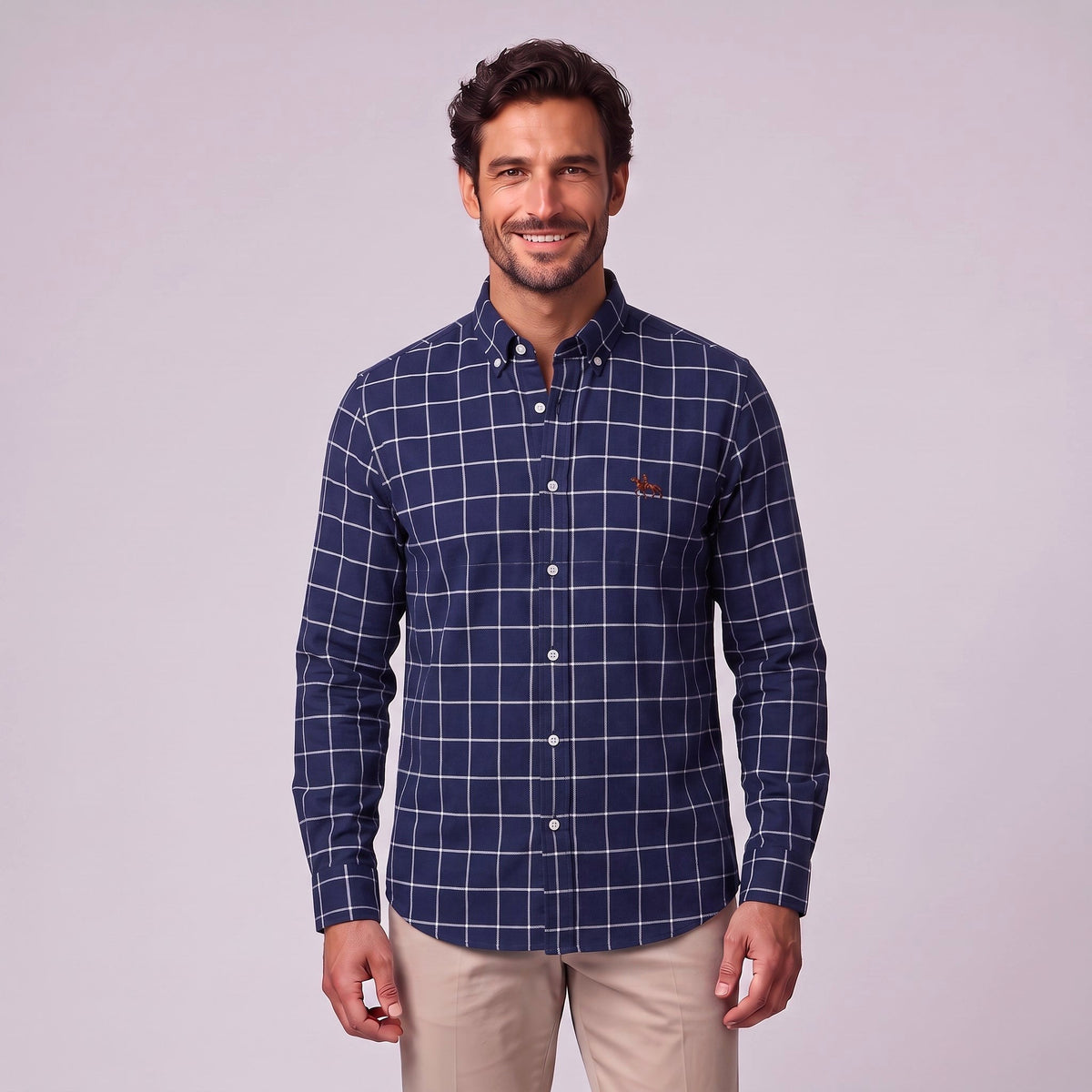 Evan | Men's Long-Sleeve Shirt with Classic Collar, Button-Up Formal Shirt | The Dress Cellar