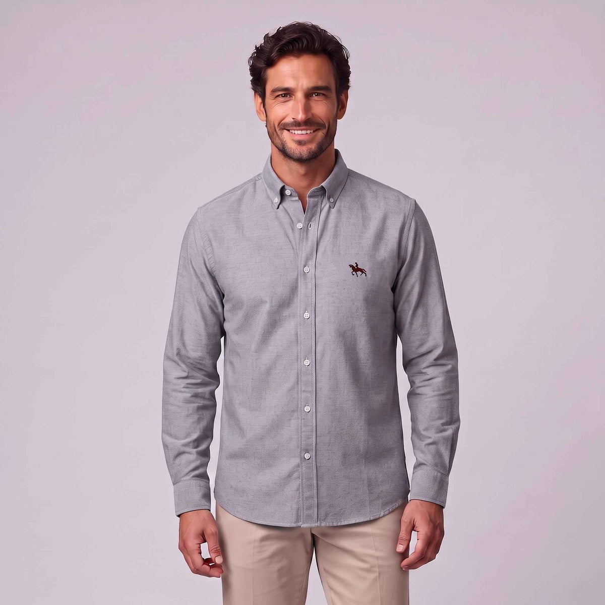 Evan | Men's Long-Sleeve Shirt with Classic Collar, Button-Up Formal Shirt | The Dress Cellar