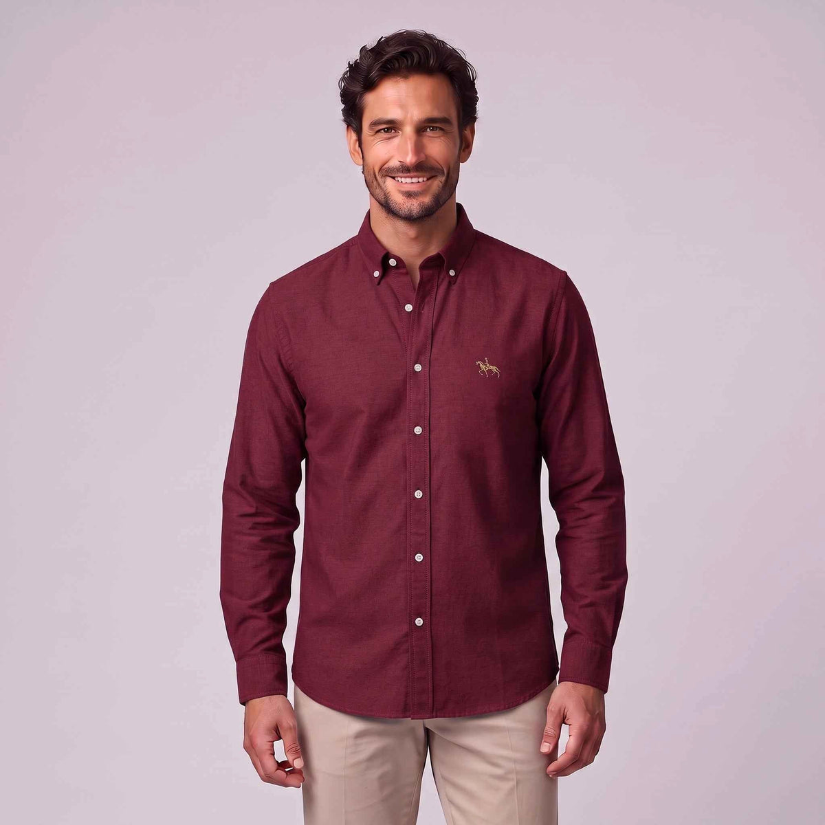 Evan | Men's Long-Sleeve Shirt with Classic Collar, Button-Up Formal Shirt | The Dress Cellar