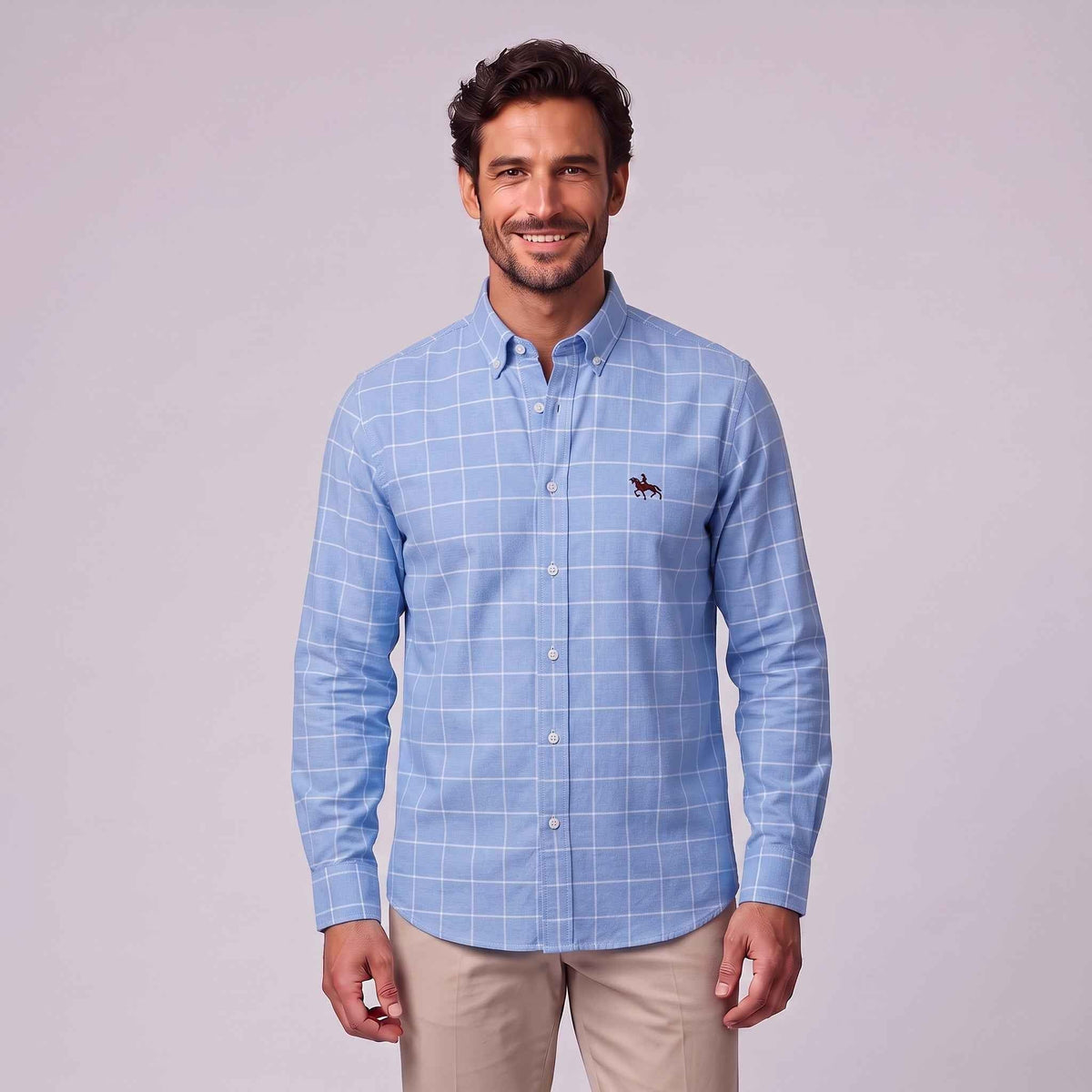Evan | Men's Long-Sleeve Shirt with Classic Collar, Button-Up Formal Shirt | The Dress Cellar