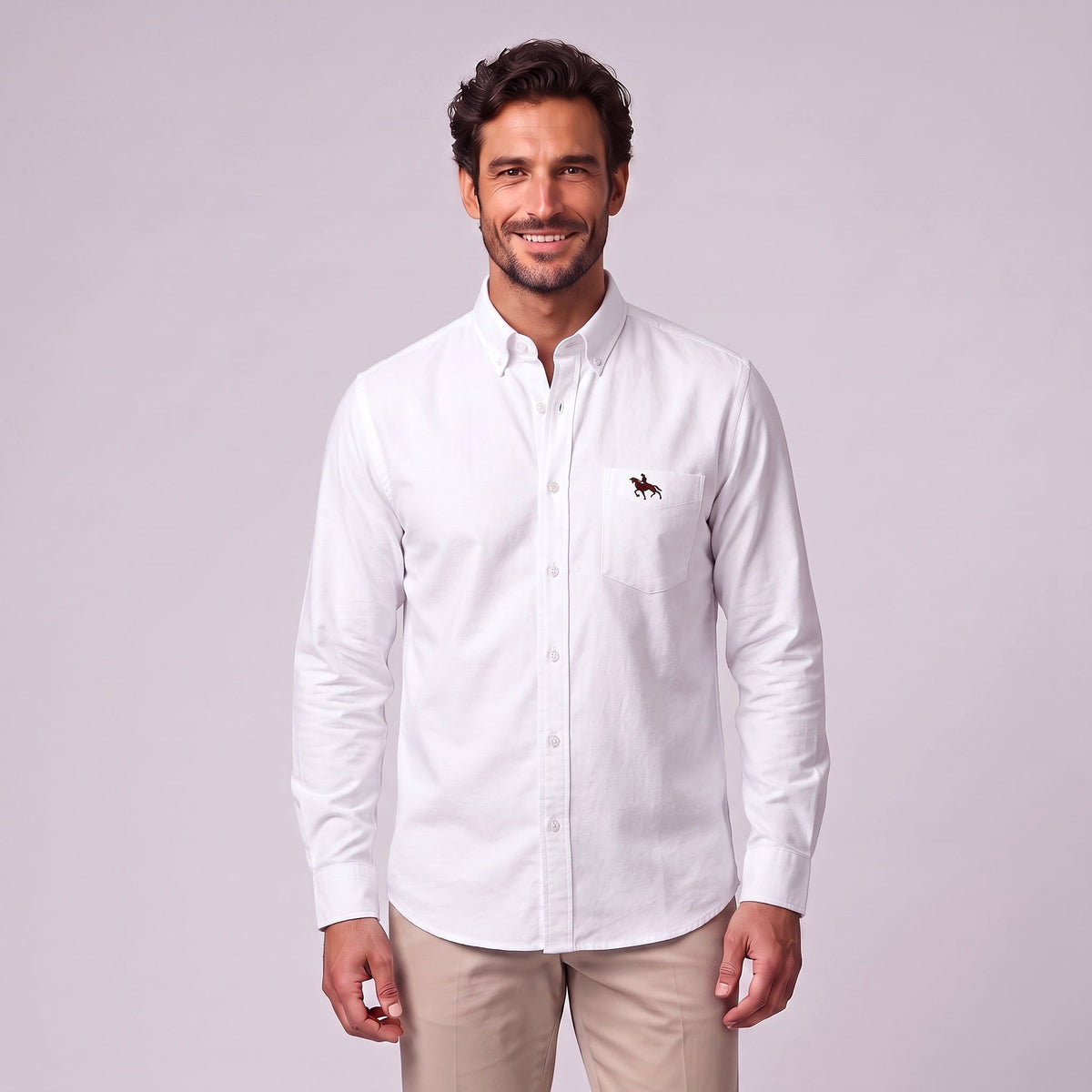 Evan | Men's Long-Sleeve Shirt with Classic Collar, Button-Up Formal Shirt | The Dress Cellar