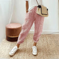 Jessica | Women's Comfort Elastic Waist Pants - Red