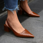 Jessica | Women's Comfortable Orthopedic Heels - Brown