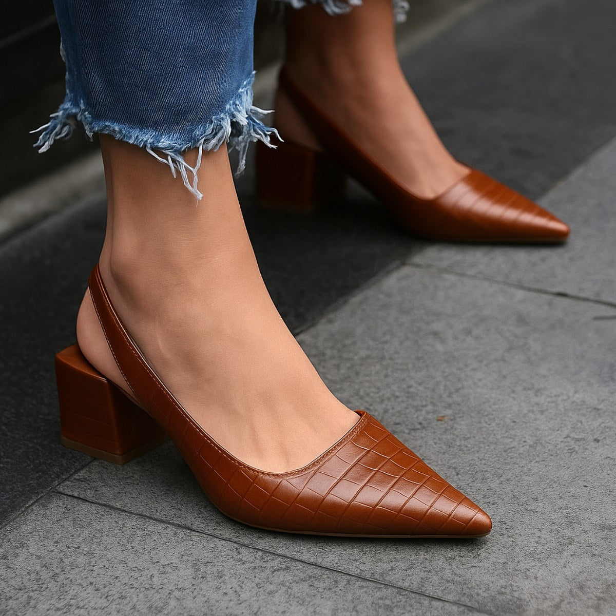 Jessica | Women's Comfortable Orthopedic Heels - Brown
