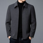 Jordan | Men's Wool Jacket, Tailored Autumn Jacket | The Dress Cellar | Gray