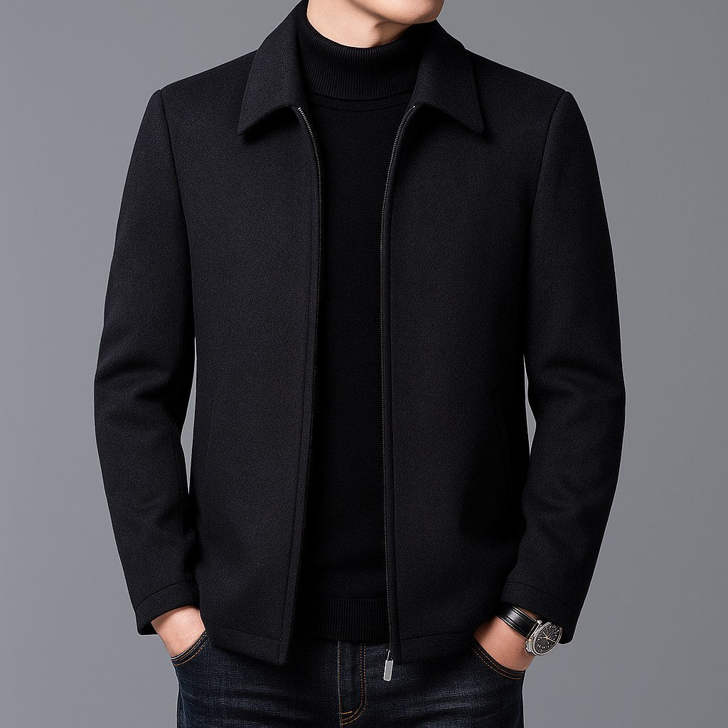 Jordan | Men's Wool Jacket, Tailored Autumn Jacket | The Dress Cellar | Brown