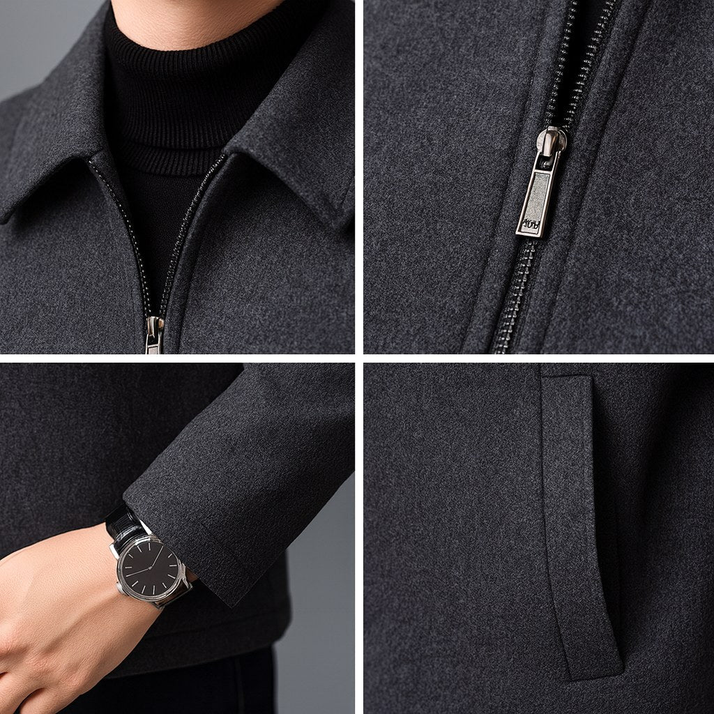Jordan | Men's Wool Jacket, Tailored Autumn Jacket | The Dress Cellar