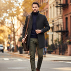 Jordan | Men's Wool Overcoat, Classic Wool Coat | The Dress Cellar