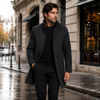 Jordan | Men's Wool Overcoat, Classic Wool Coat | The Dress Cellar