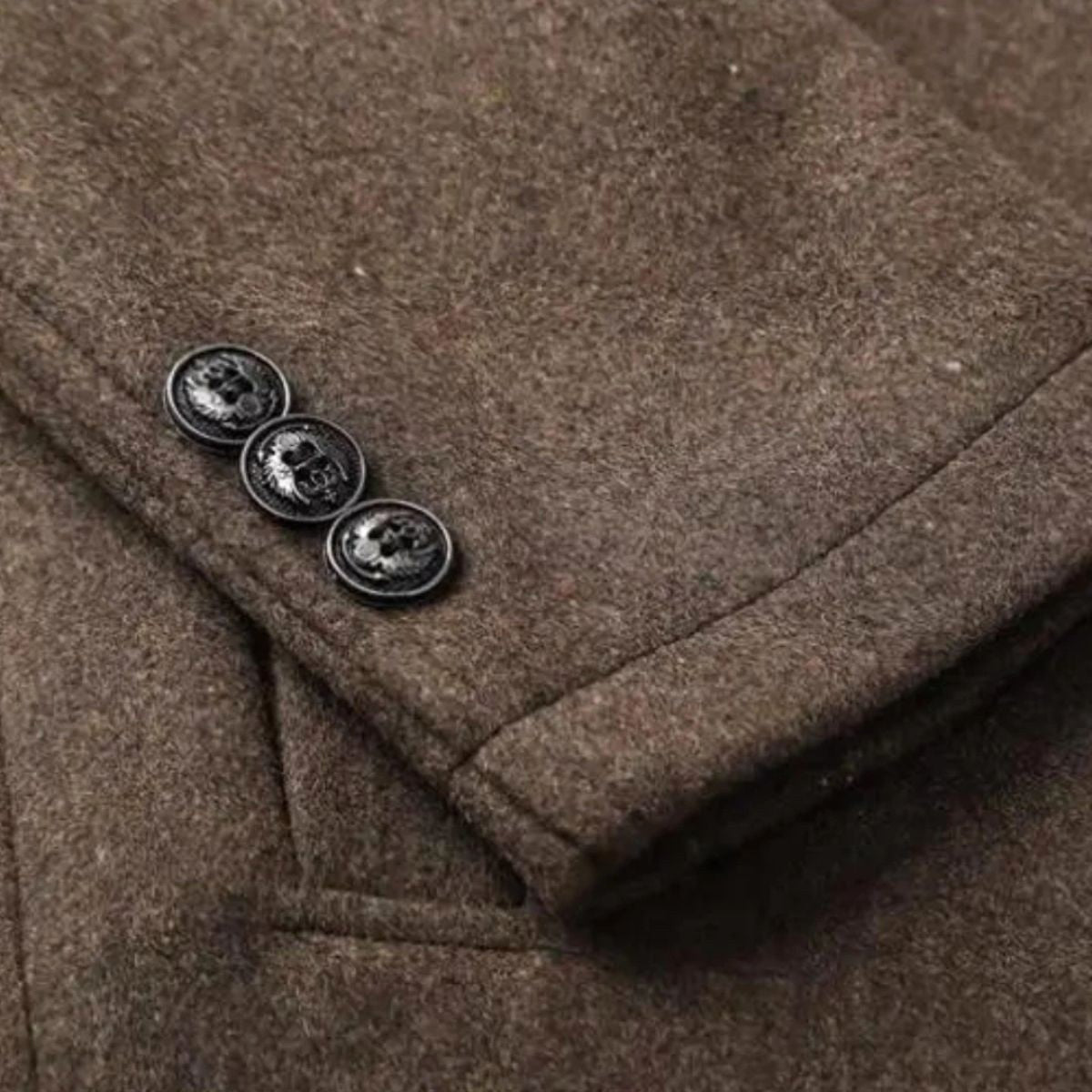 Jordan | Men's Wool Overcoat, Classic Wool Coat | The Dress Cellar