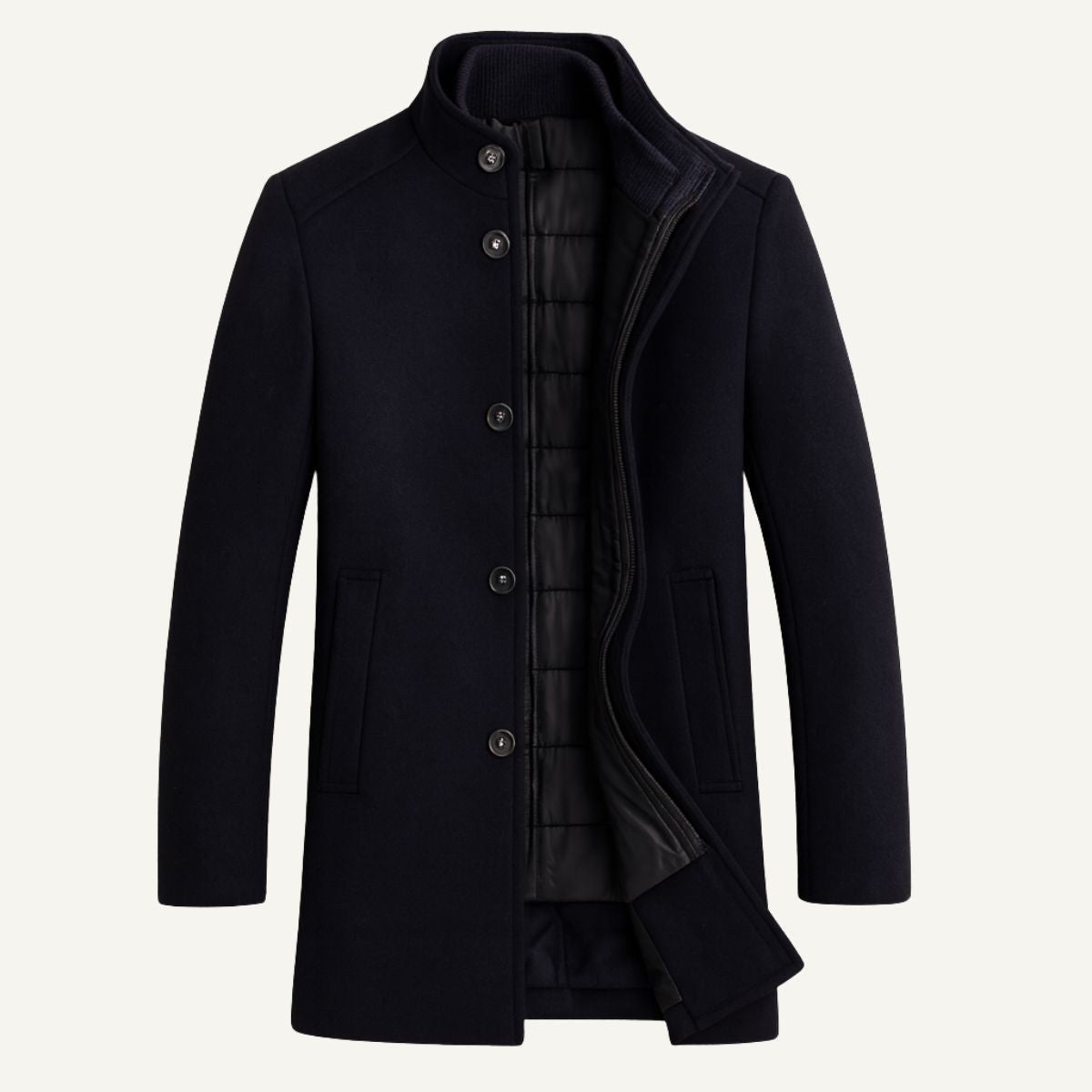 Jordan | Men's Wool Overcoat, Classic Wool Coat | The Dress Cellar