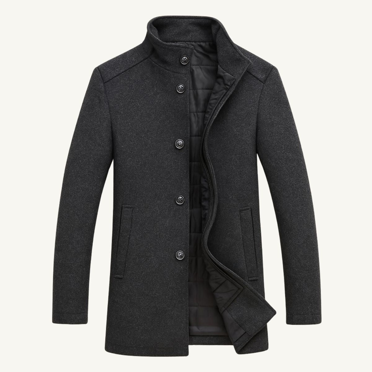 Jordan | Men's Wool Overcoat, Classic Wool Coat | The Dress Cellar