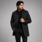 Jordan | Men's Wool Overcoat, Classic Wool Coat | The Dress Cellar