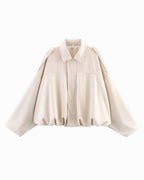 Josette | Women's Faux Suede Collared Bomber Jacket, Structured Collar Jacket | The Dress Cellar