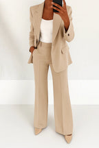 Julie | Women's Tailored Two-Piece Suit - Beige