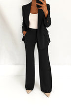 Julie | Women's Tailored Two-Piece Suit - Black