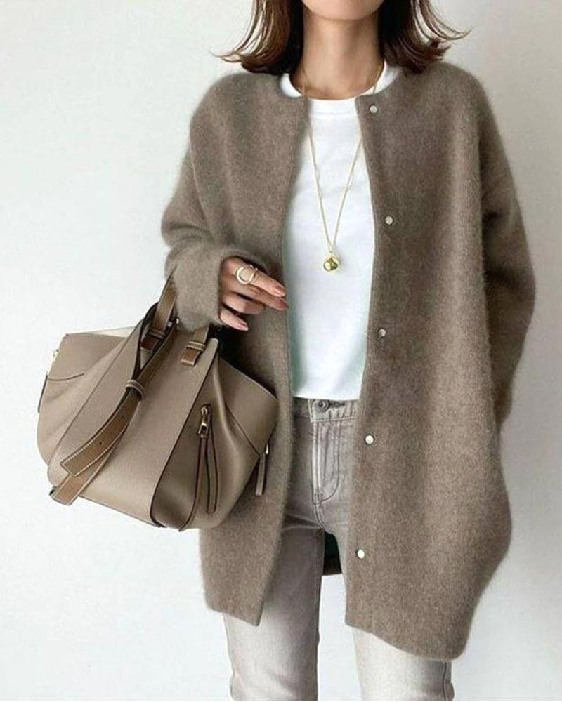 Patricia | Women's Wool-Blend Cardigan, Lightweight Knit Cardigan | The Dress Cellar