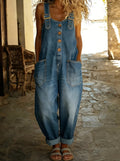 Juliette | Women's Denim Jumpsuit With Adjustable Straps - image 1