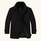 Justin | Men's Insulated Winter Coat with Adjustable Cuff, Warm Autumn Coat | The Dress Cellar | Gray