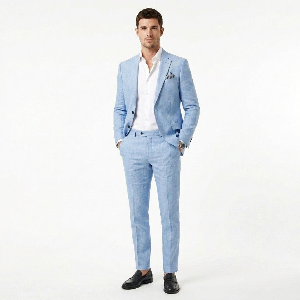 Cameron | Men's Slim-Fit Two-Piece Suit – Wedding and Business Attire | The Dress Cellar