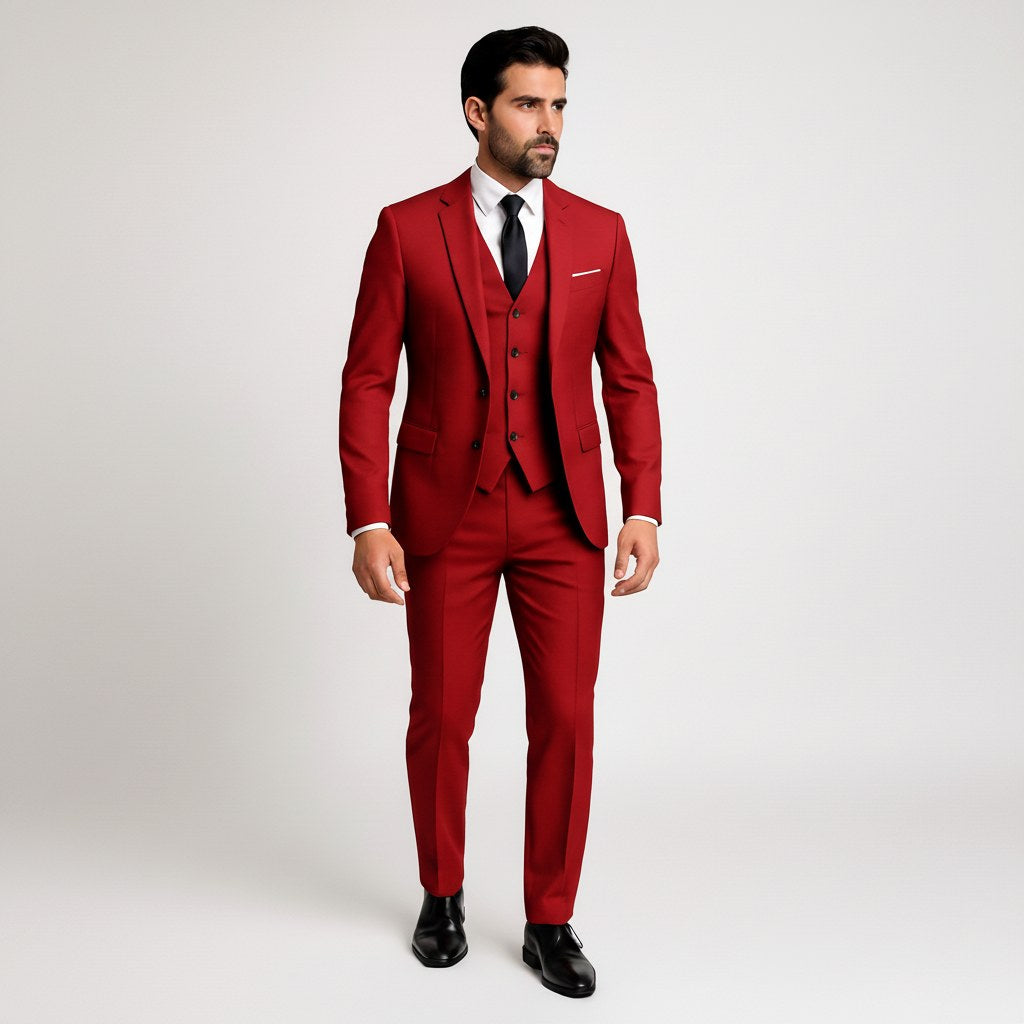 Charles | Men's Three-Piece Suit with Vest, Formal Suit | The Dress Cellar