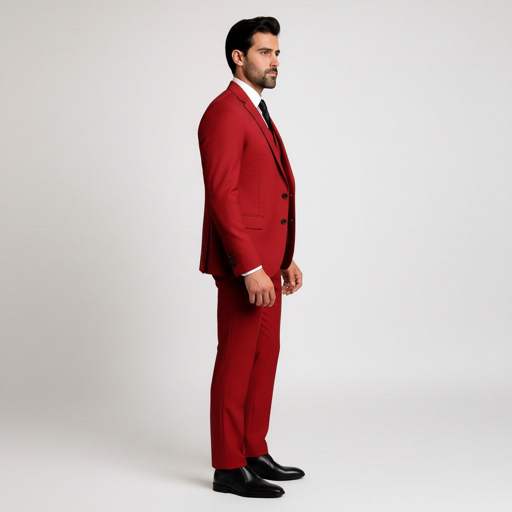 Charles | Men's Three-Piece Suit with Vest, Formal Suit | The Dress Cellar