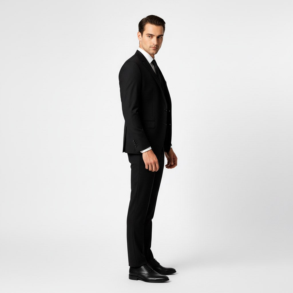 Charles | Men's Three-Piece Suit with Vest, Formal Suit | The Dress Cellar