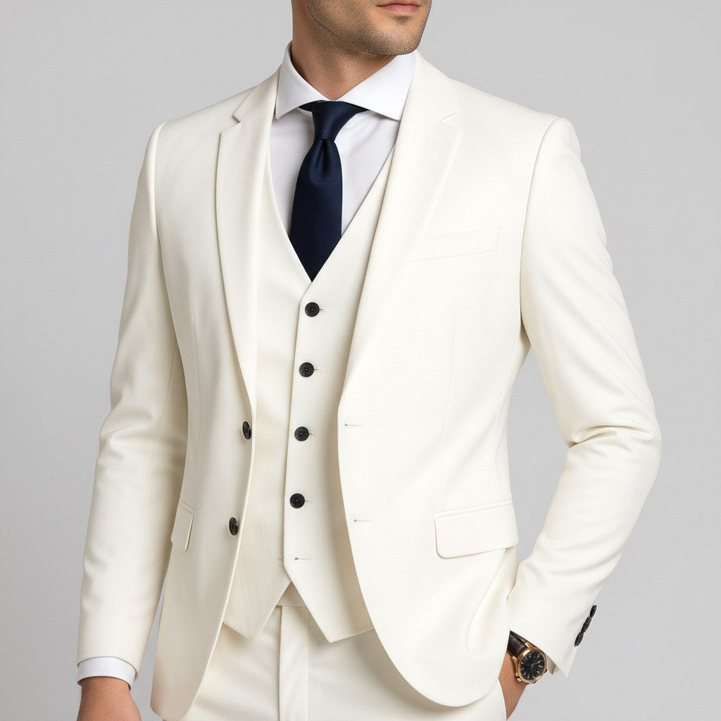 Charles | Men's Three-Piece Suit with Vest, Formal Suit | The Dress Cellar