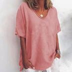 Kathleen | Women's Comfortable Loose Blouse - Gray