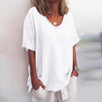 Kathleen | Women's Comfortable Loose Blouse - Dark Gray