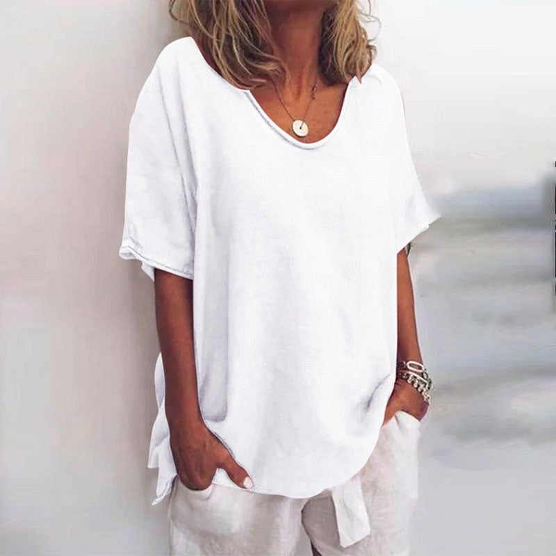 Kathleen | Women's Comfortable Loose Blouse - Dark Gray