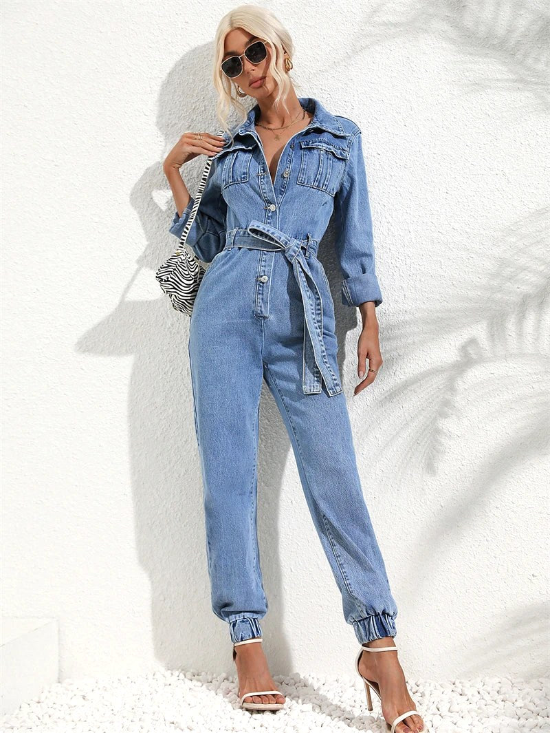 Kennedy | Women's Denim Two-Piece Set - image 4