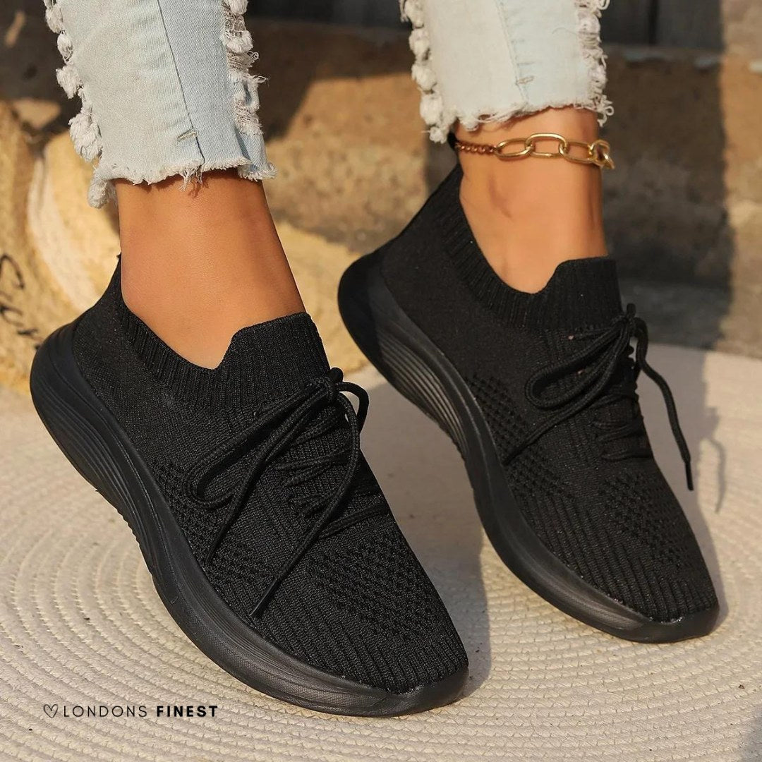 Kerry | Women's Orthopedic Sneakers - Black