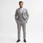 Christopher | Men's Slim-Fit Three-Piece Suit – Elegant Business Suit | The Dress Cellar