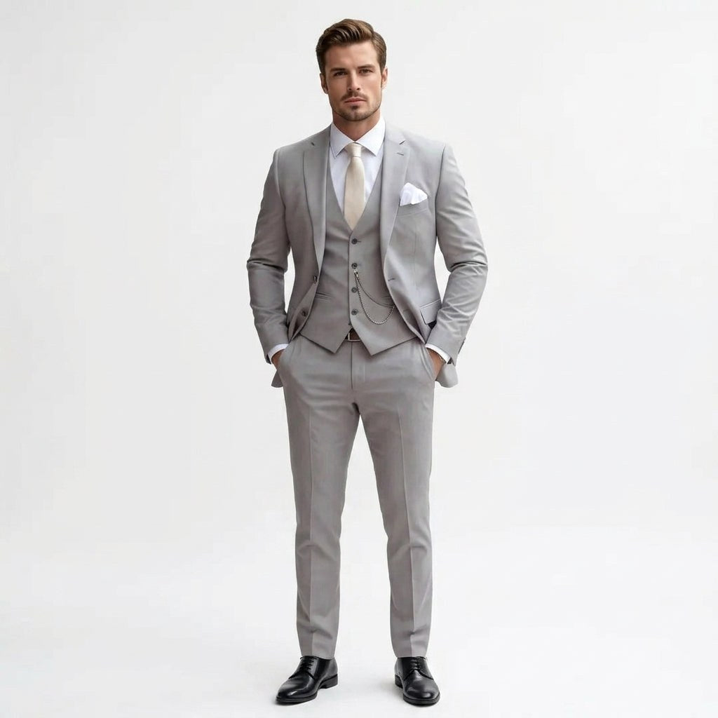 Christopher | Men's Slim-Fit Three-Piece Suit – Elegant Business Suit | The Dress Cellar