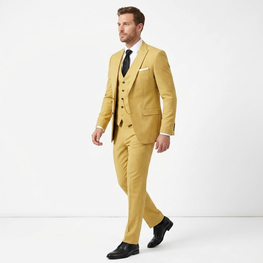 Christopher | Men's Slim-Fit Three-Piece Suit – Elegant Business Suit | The Dress Cellar