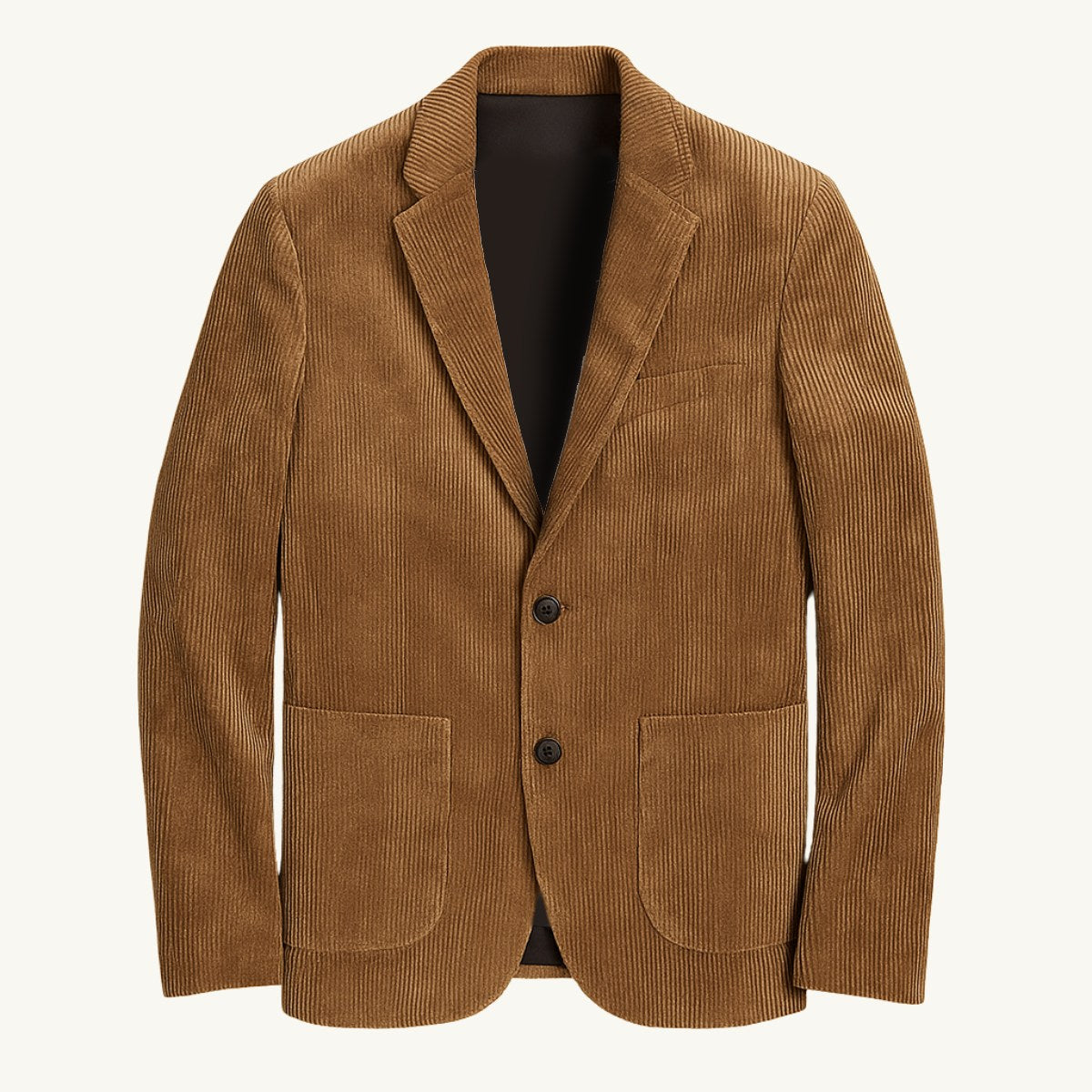 Landon | Men's Slim Fit Corduroy Blazer, Vintage-Inspired Jacket | The Dress Cellar | Brown