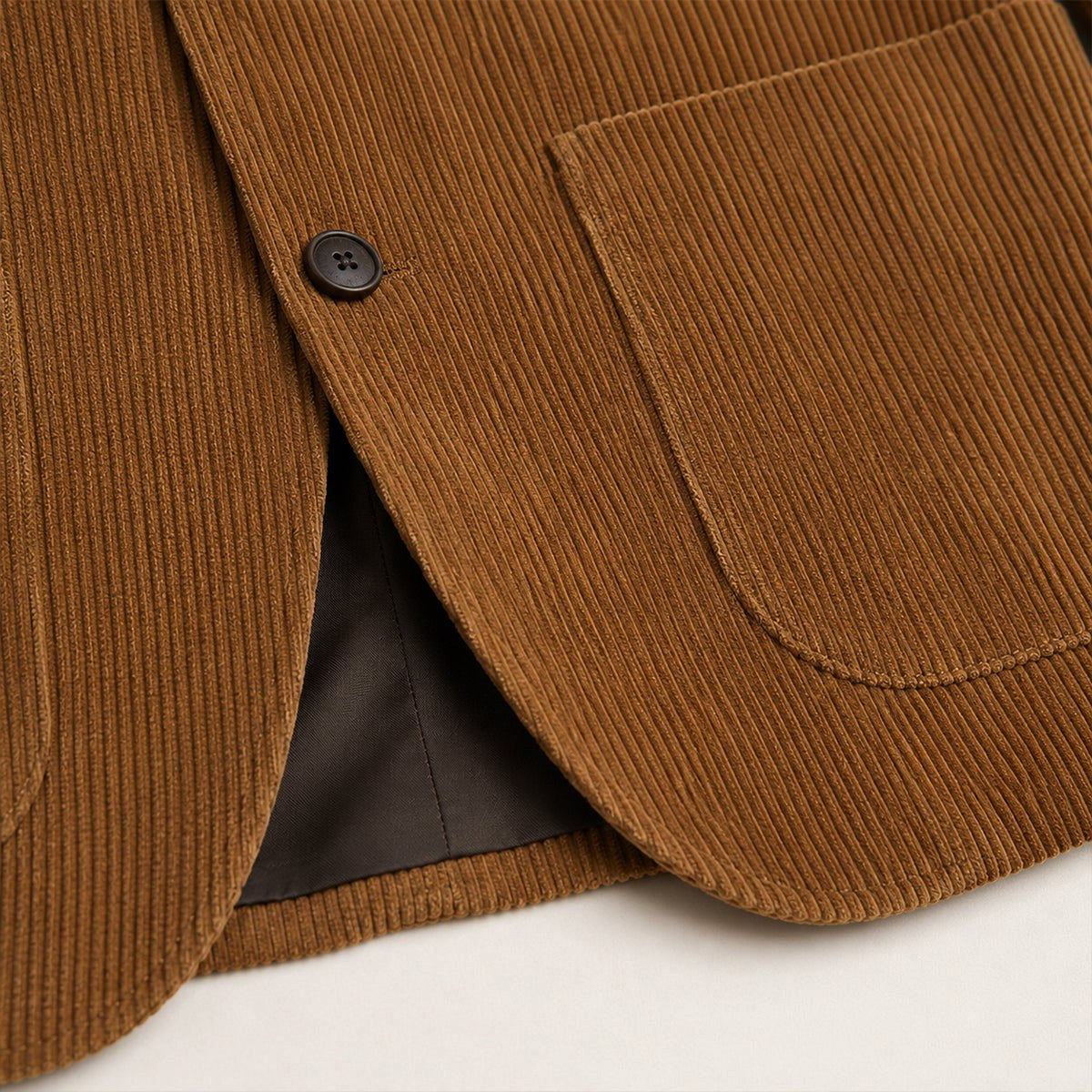 Landon | Men's Slim Fit Corduroy Blazer, Vintage-Inspired Jacket | The Dress Cellar