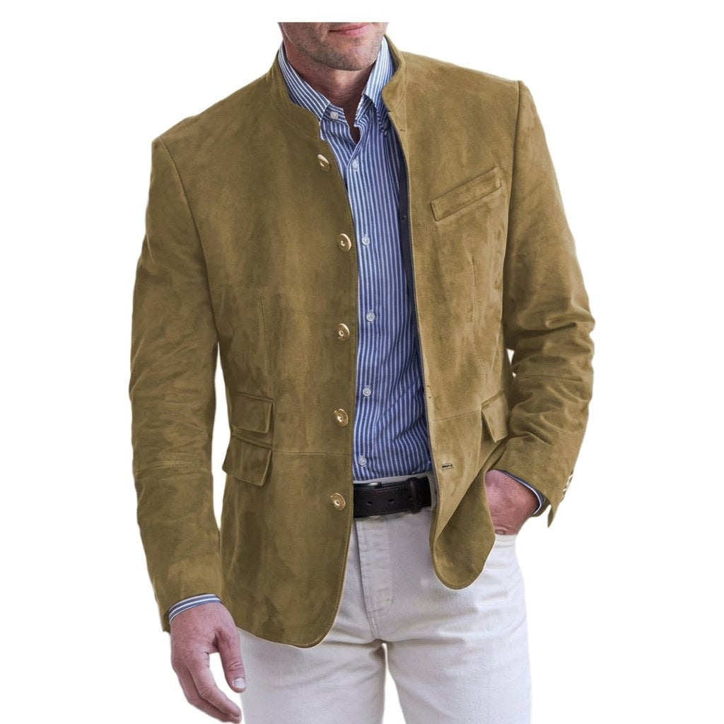 Gloria | Women's Stand-Collar Jacket, Button-Front Blazer | The Dress Cellar